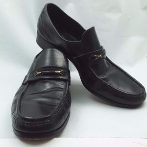 Leather Loafer Horse Bit Buckle Embellishment